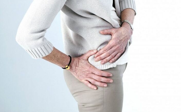 Coxarthrose des Hüftgelenks bei einer älteren Frau